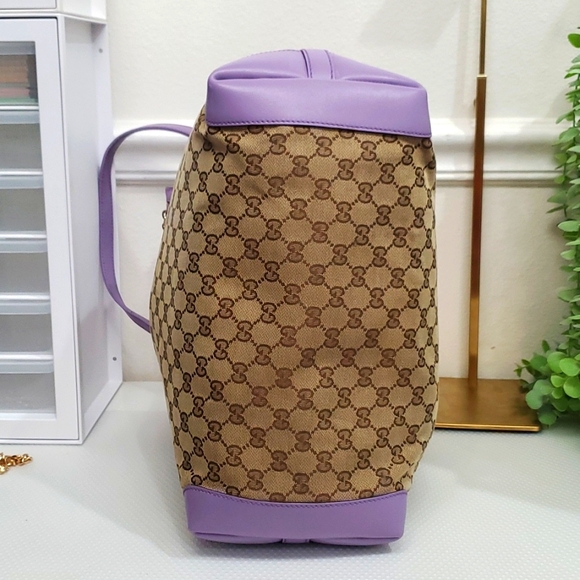 ๐ฎ๐นGucci Monogram XL Craft Lilac Tote and pouch set๐๐๐๐ - Picture 6 of 17